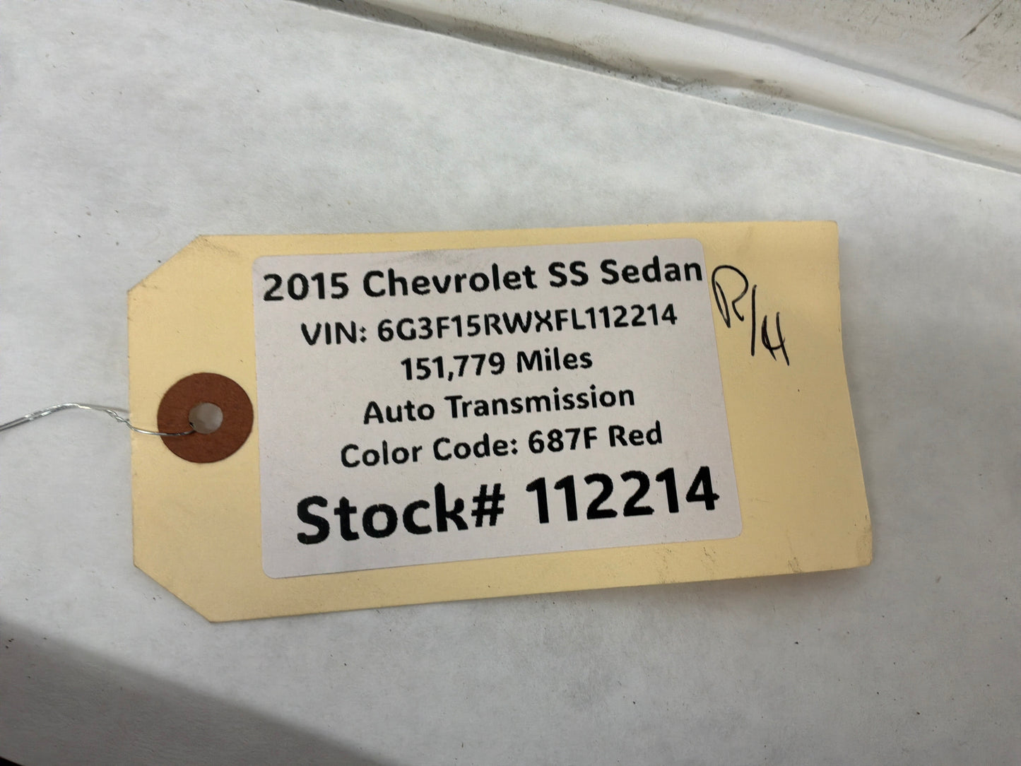 2015 Chevy SS Sedan Roof Top Trim Finish Panel Moldings RH & LH OEM
