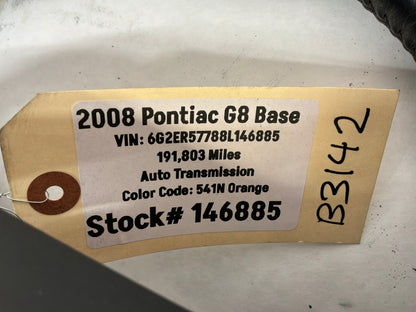 2008 Pontiac G8 Base Steering Wheel OEM