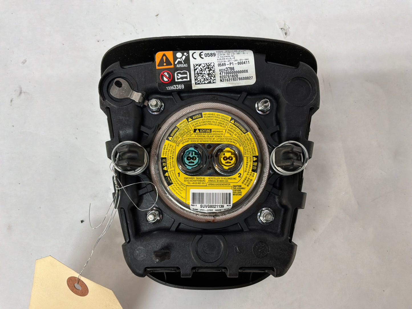2017 Chevy SS Sedan Steering Wheel Air Bag Airbag OEM