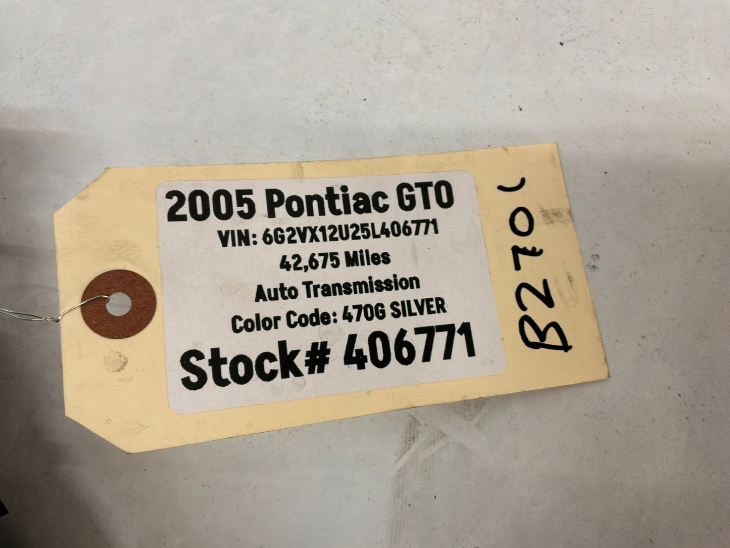 2005 Pontiac GTO LH Driver Rear Quarter Fender Wheel House Well Liner OEM