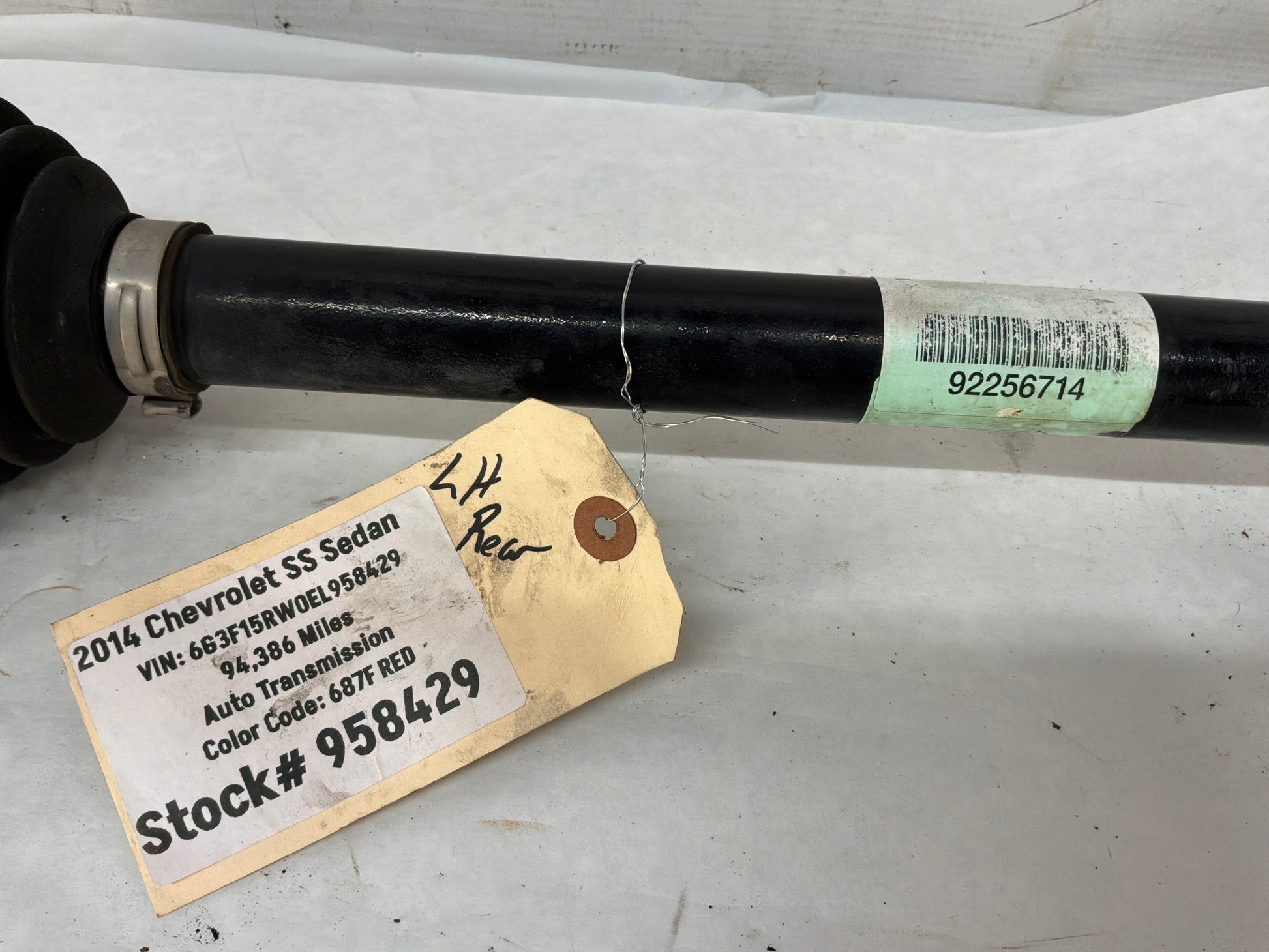 Lh axle - Day's Parts Yard