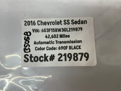 2016 Chevy SS Sedan Body Control Module BCM Computer Module OEM