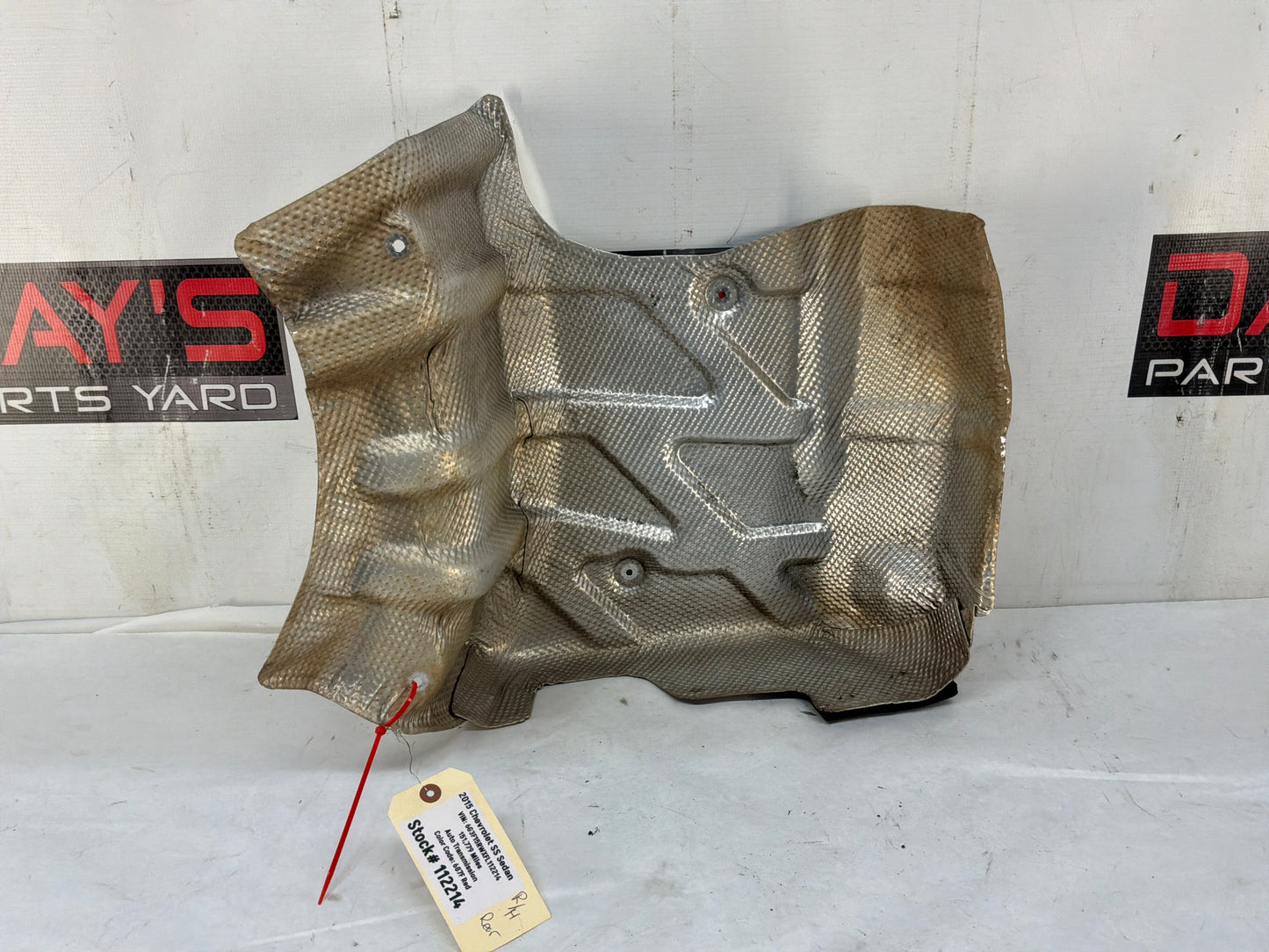 2015 Chevy SS Sedan RH Passenger Exhaust Muffler Heat Shield OEM