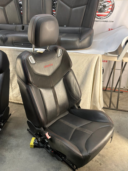 2014 Chevy SS Sedan Seats Fronts and Rears Black Leather Alcantara Suede OEM
