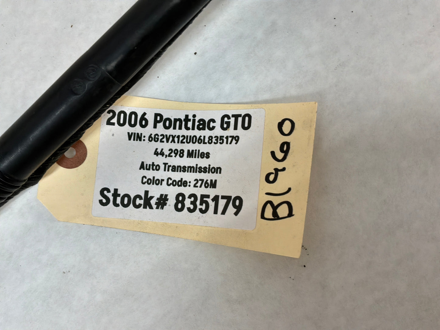2006 Pontiac GTO Fuel Gas Tank Pump Wire Wiring Harness EVAP Hose Line Tube Pipe OEM
