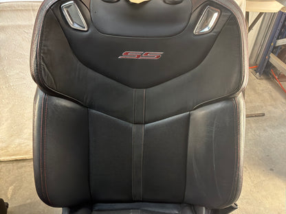 2014 Chevy SS Sedan Seats Fronts and Rears Black Leather Alcantara Suede OEM