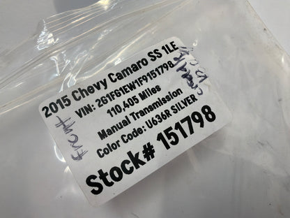 2015 Chevy Camaro SS 1LE Front Engine Cradle K Member Bolts Hardware OEM
