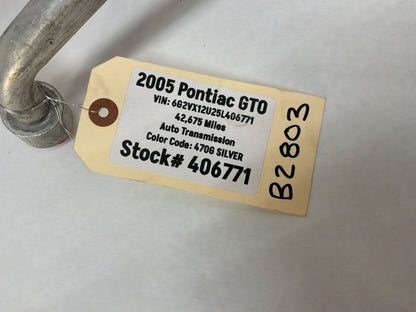 2005 Pontiac GTO Air Conditioner Compressor AC Hoses Lines Tubes OEM