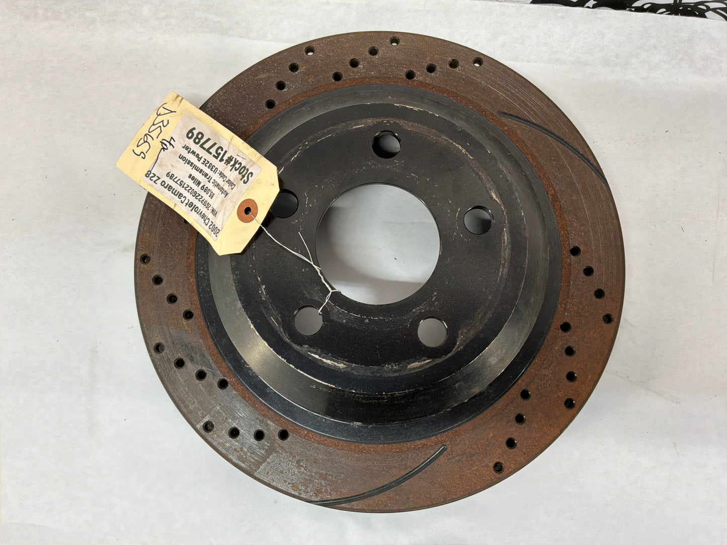2002 Chevy Camaro Z28 Front and Rear Rotors Drilled and Slotted Rotors OEM