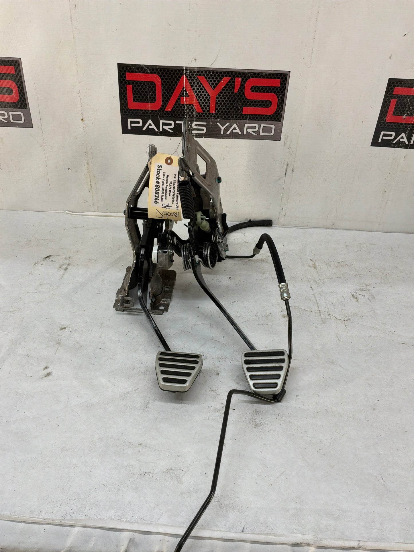 2014 Chevy Camaro ZL1 Manual Transmission Pedal Set Brake Clutch Master Cylinder Assembly OEM