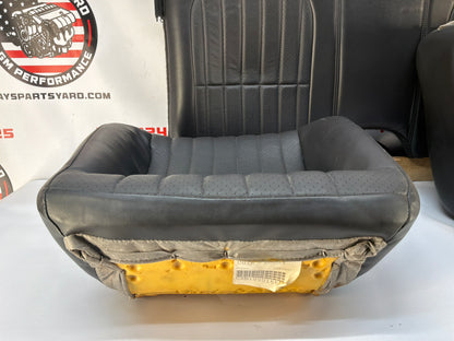2002 Chevy Camaro Z28 Rear Seats Gray Grey Leather OEM
