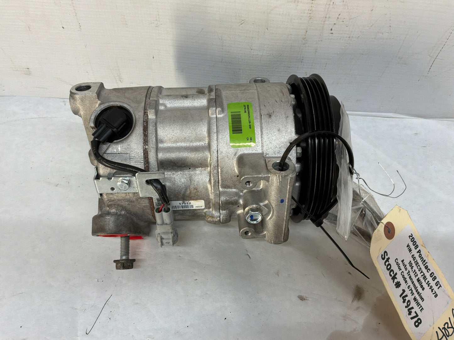 2008 Pontiac G8 GT A/C Air Conditioner Compressor Bracket w/ Hardware OEM