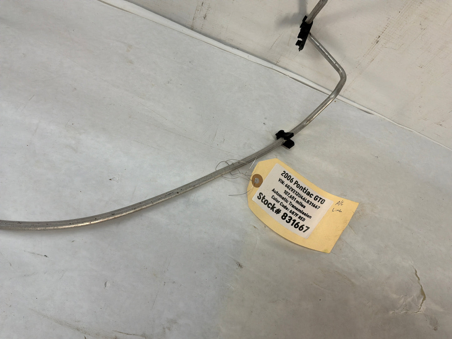 2006 Pontiac GTO AC A/C Air Conditioner Evaporator Line Hose Tube OEM