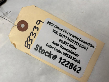 2007 C6 Corvette Convertible Knee Bolster OEM