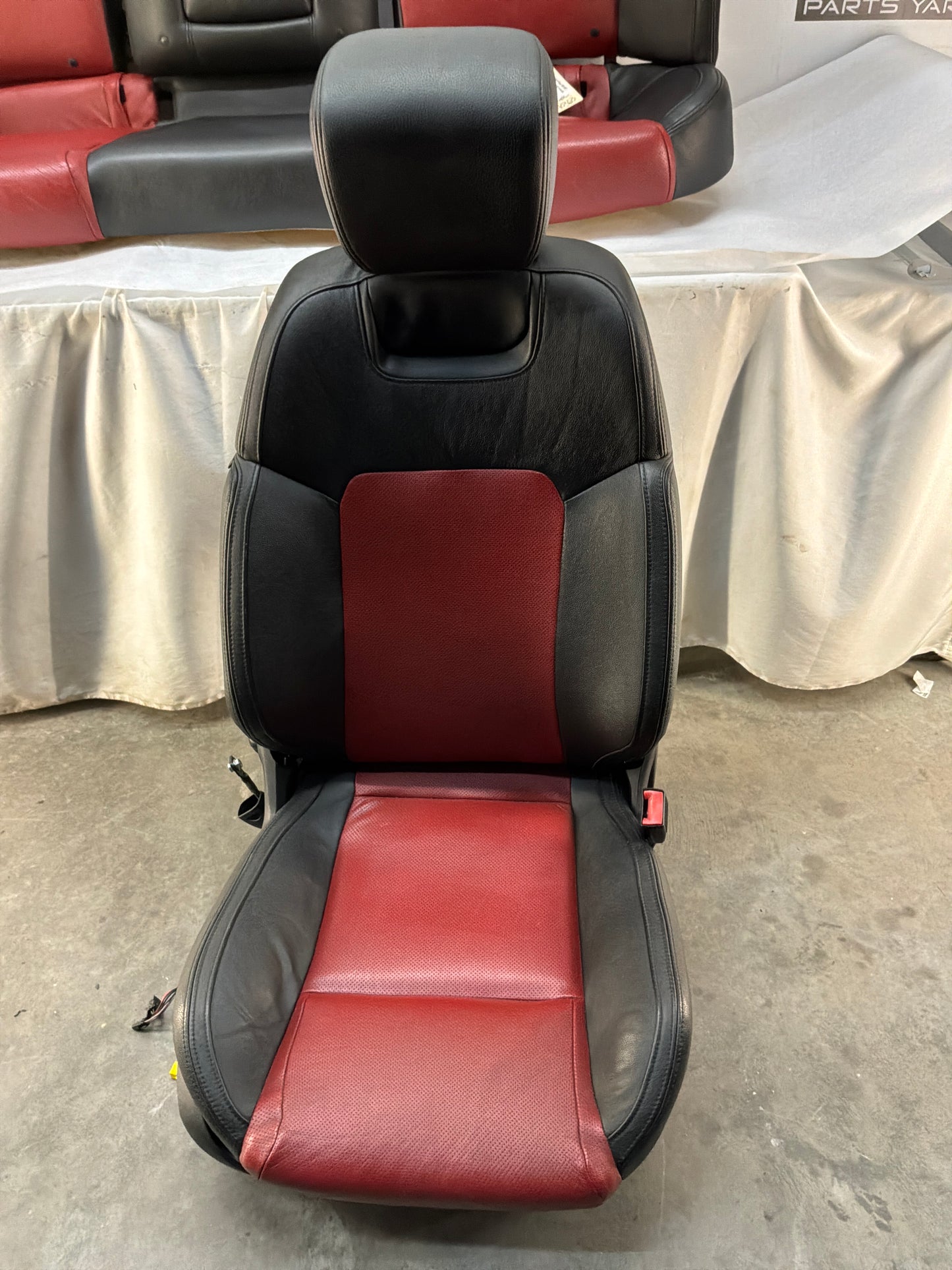 2008 Pontiac G8 GT Seats Fronts and Rear Red and Black Leather OEM