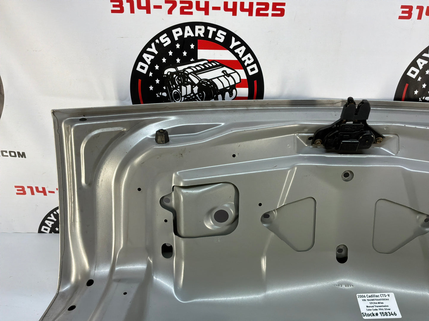 2006 Cadillac CTS-V Trunk Lid Assembly OEM Silver
