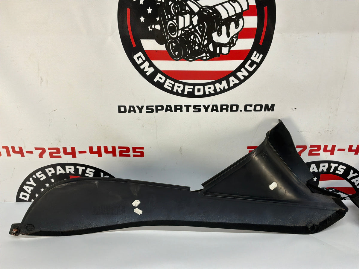 2006 Pontiac GTO RH & LH Console Interior Black Suede Trim Panels OEM