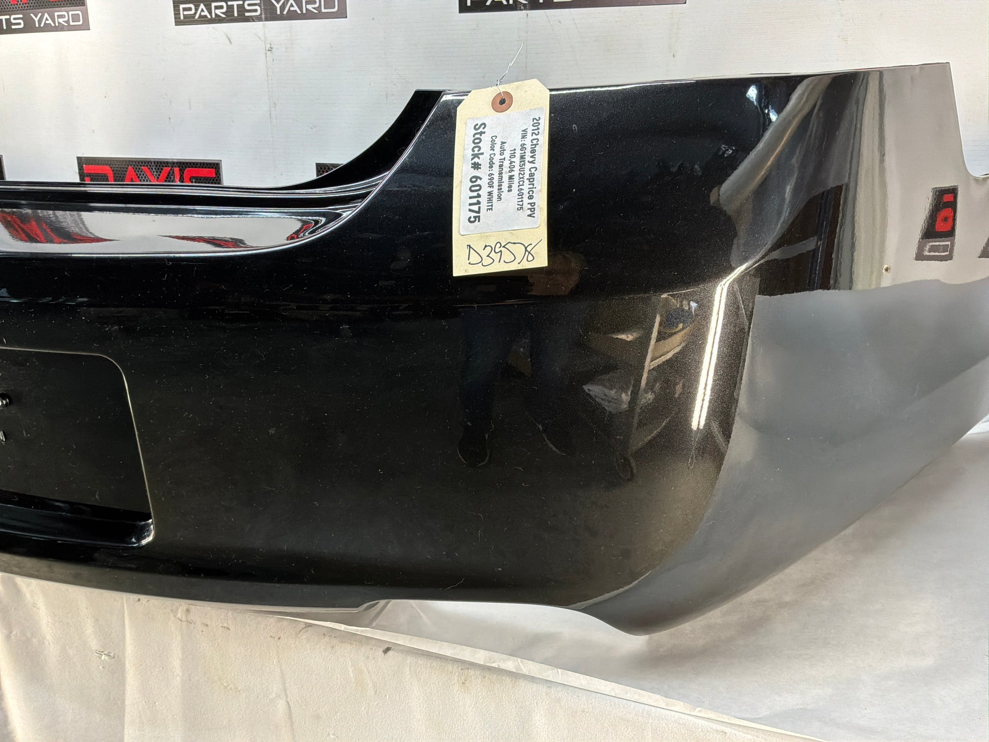 2012 Chevy Caprice PPV Rear Bumper Black OEM - Day's Parts Yard