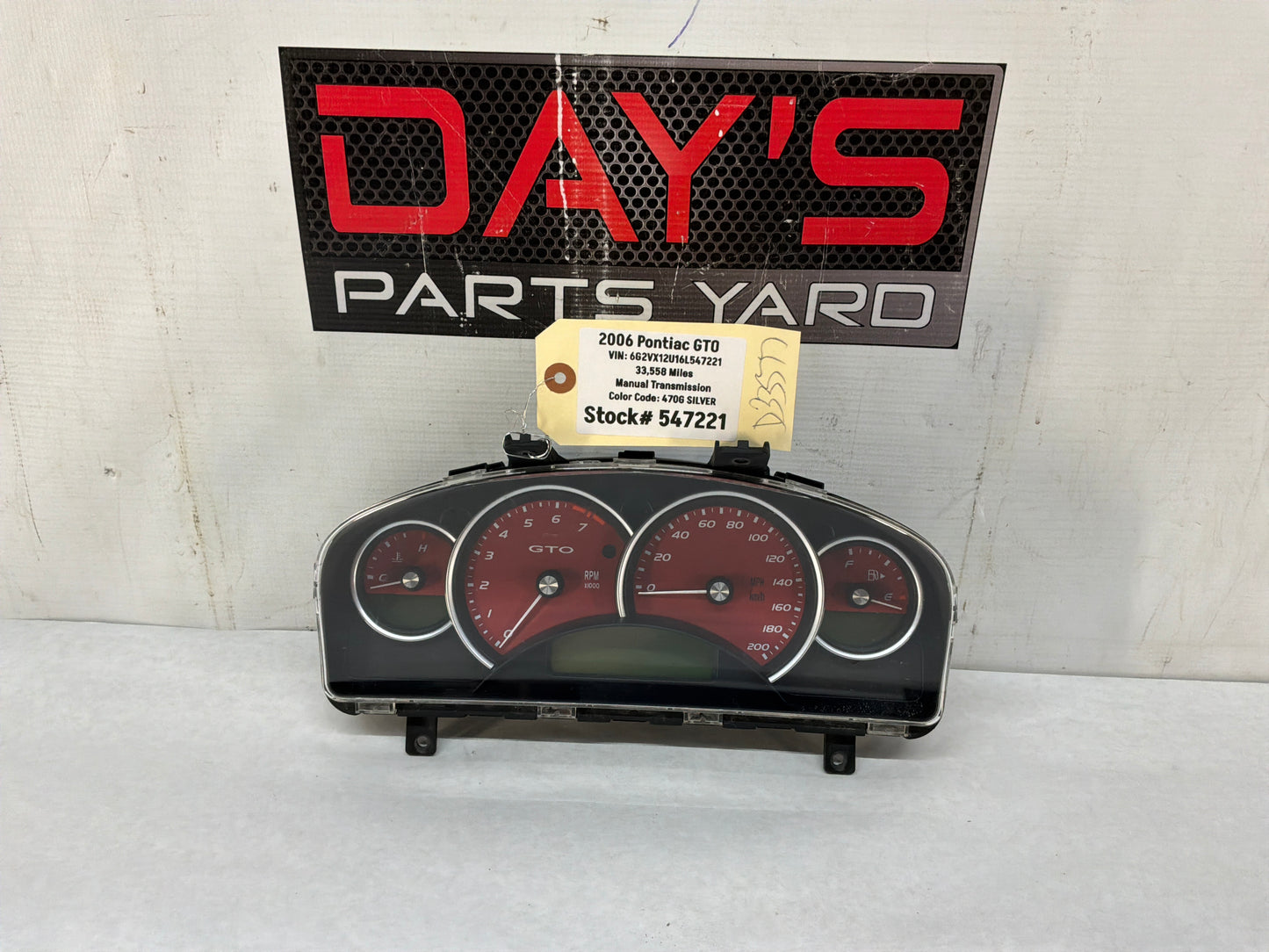 Speedometer - Day's Parts Yard