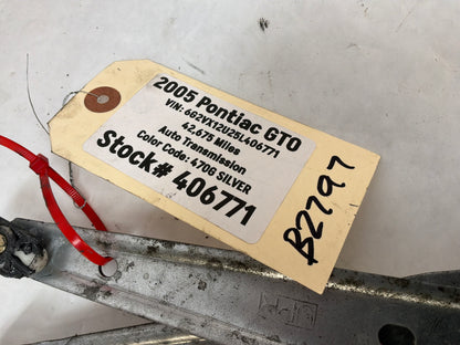 2005 Pontiac GTO RH Passenger Front Window Regulator Motor OEM