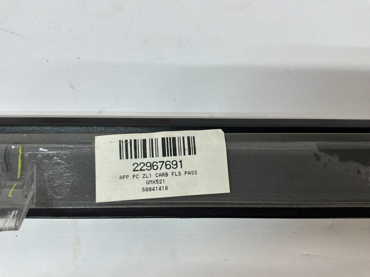 2013 Chevy Camaro ZL1 Carbon Flash Gloss Black Dash Trim Insert Molding Panel OEM