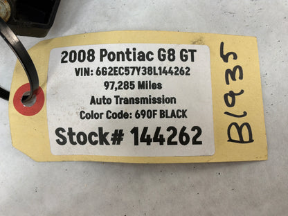 2008 Pontiac G8 GT Exterior Door Handles Set Black OEM
