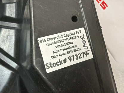 2014 Chevy Caprice PPV Spare Wheel Tire Tub Composite Insert Trunk Compartment Panel OEM