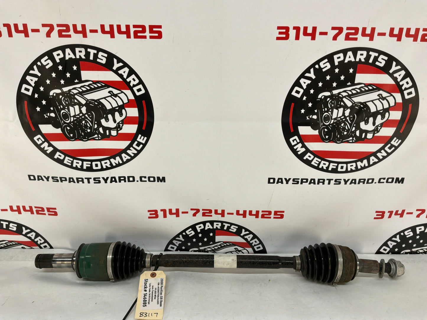 2008 Pontiac G8 Base LH Driver Rear CV Axle Half Shaft OEM