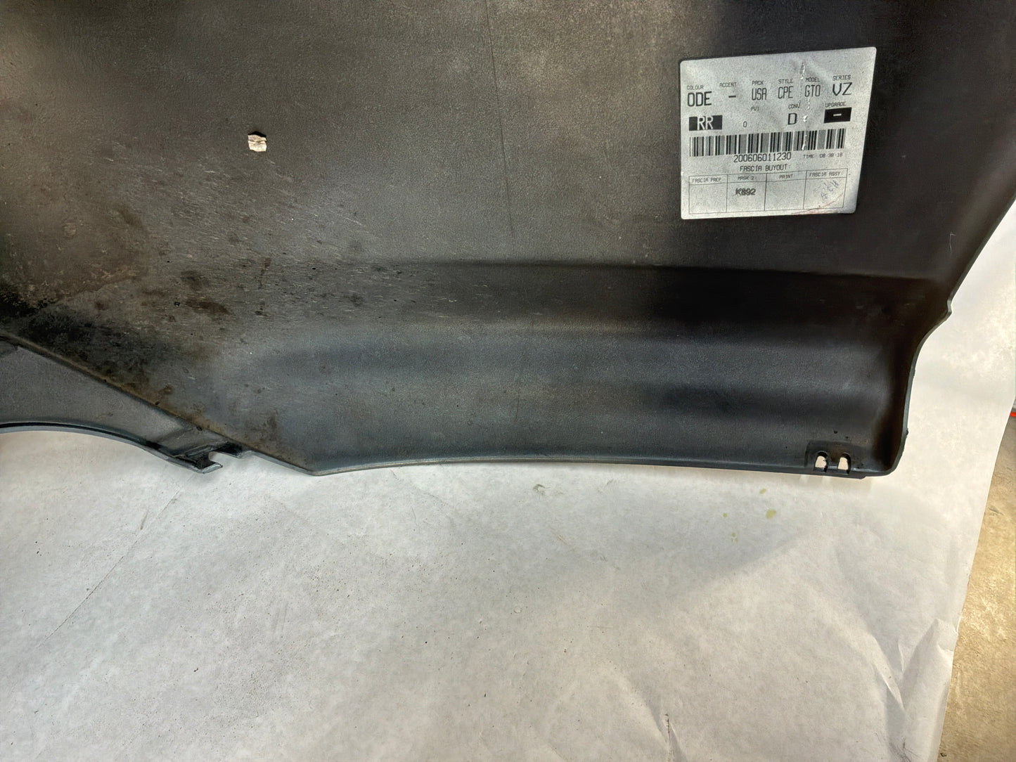 2006 Pontiac GTO Rear Bumper Cover OEM