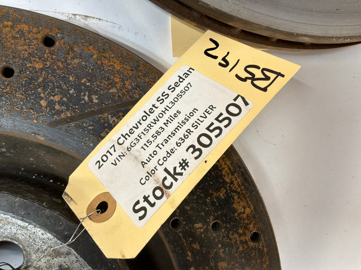 2017 Chevy SS Sedan Front and Rear Rotors OEM