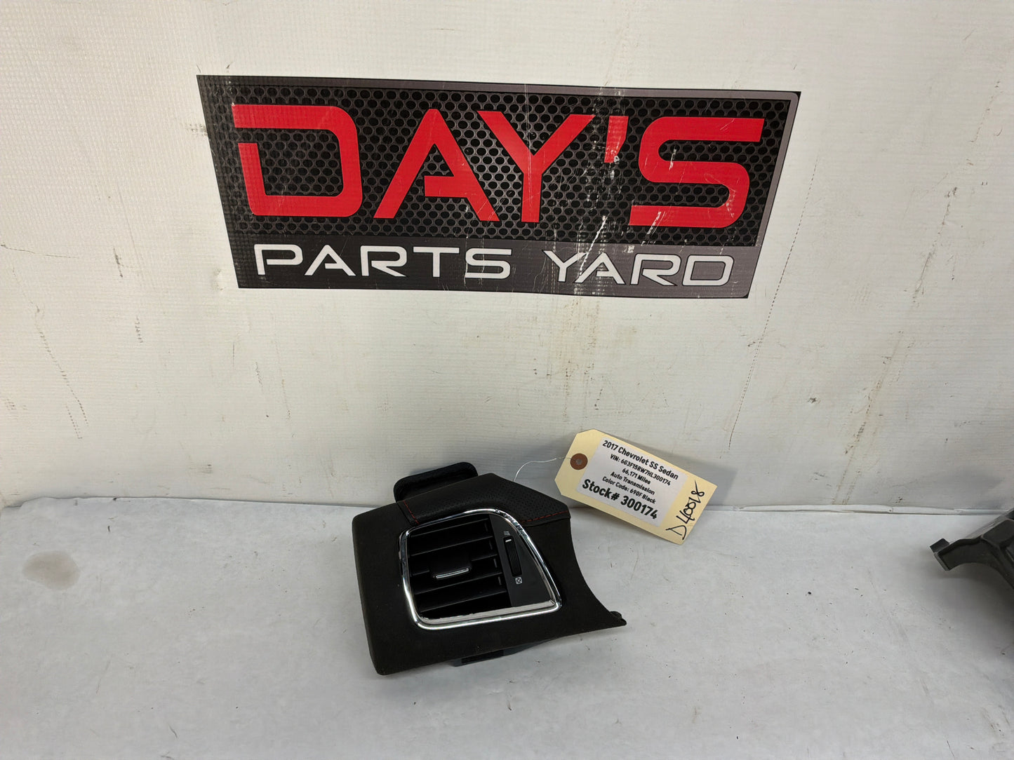 2017 Chevy SS Sedan LH Driver Suede Dash Vent Trim Panel OEM
