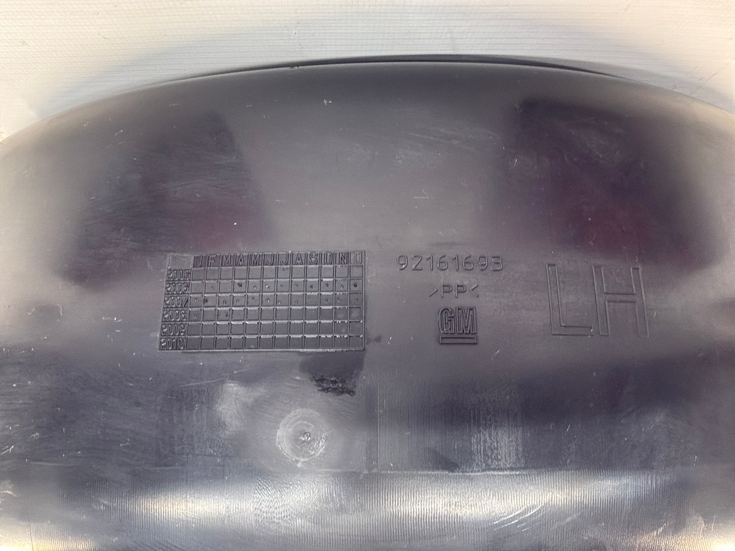 Lh rear wheel liner - Day's Parts Yard
