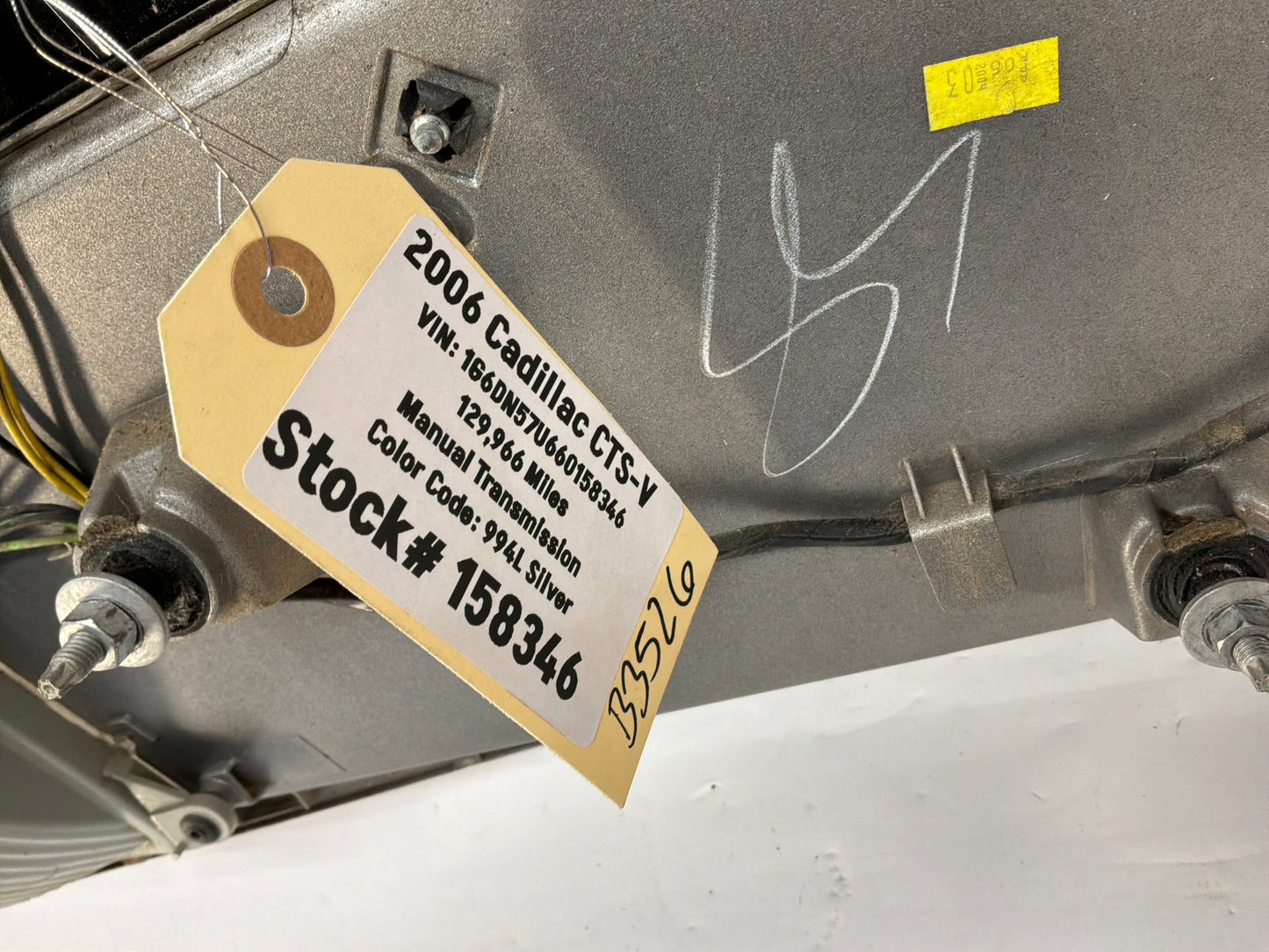 2006 Cadillac CTS-V Trunk Lid Filler Panel OEM Silver