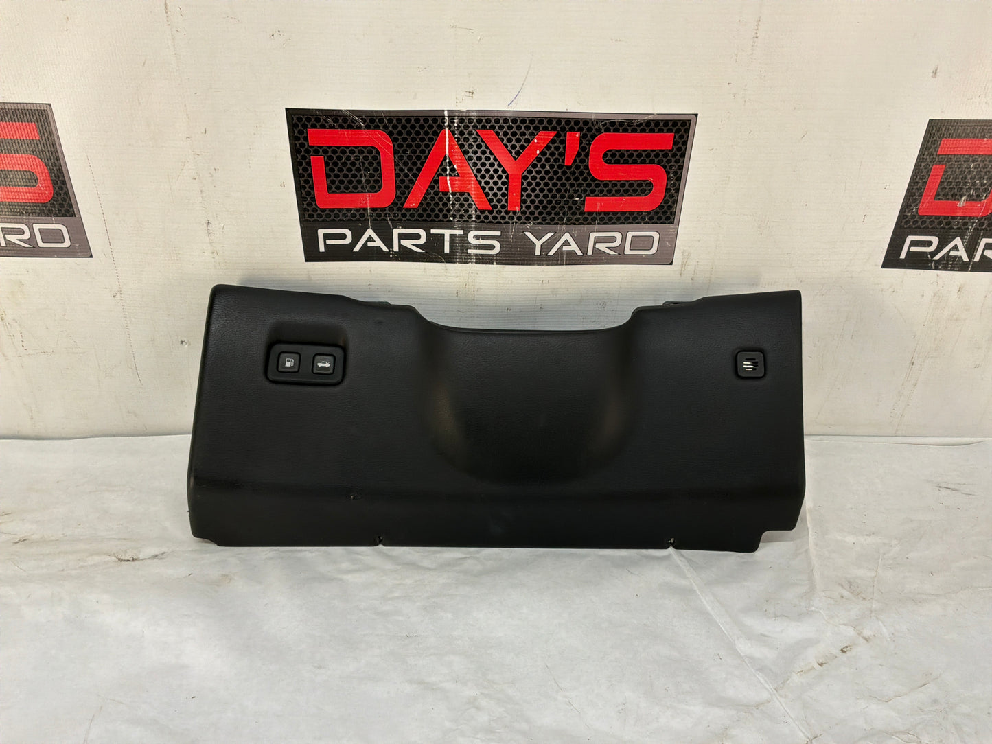 2005 Chevy C6 Corvette LH Driver Dash Knee Bolster Lower Trim Panel Switches Black OEM - Day's Parts Yard