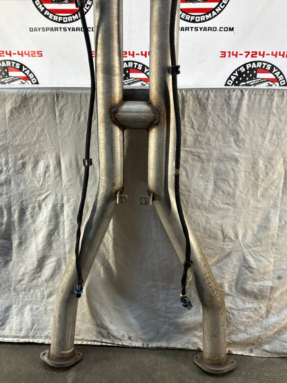 2002 Chevy C5 Corvette Factory OEM Exhaust Mid H Pipe w/ Catalytic Converters