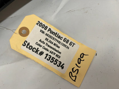 2008 Pontiac G8 GT RH & LH Interior A pillar Windshield Trim Panel OEM
