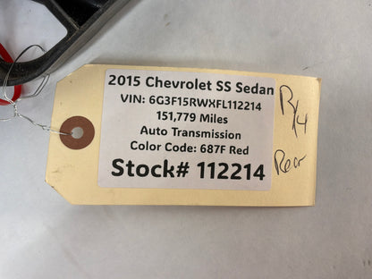 2015 Chevy SS Sedan RH & LH Rear Bumper Brackets Guides Supports OEM