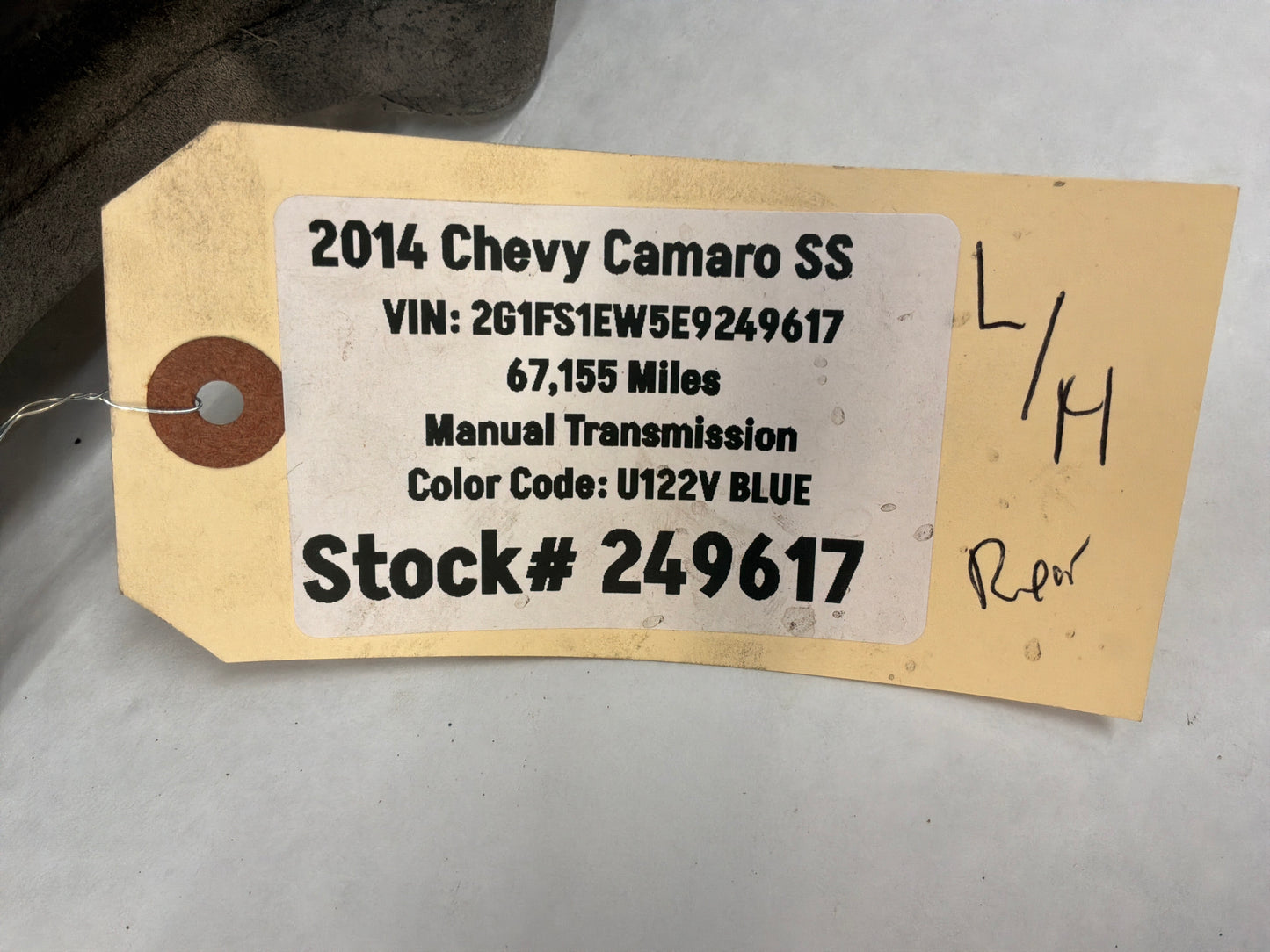 2014 Chevy Camaro SS LH Driver Rear Spindle Knuckle Hub Wheel Bearing OEM