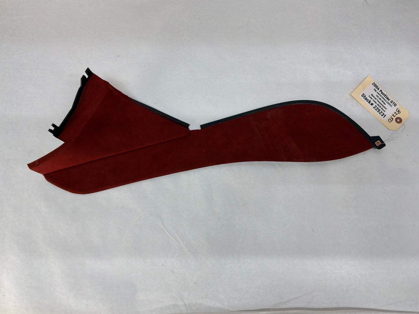 2004 Pontiac GTO RH & LH Console Interior Red Suede Trim Panels OEM