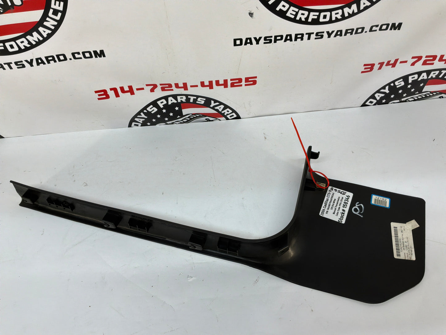 2006 Cadillac CTS-V RH Passenger Front Door Sill Kick Trim Plate Ebony OEM