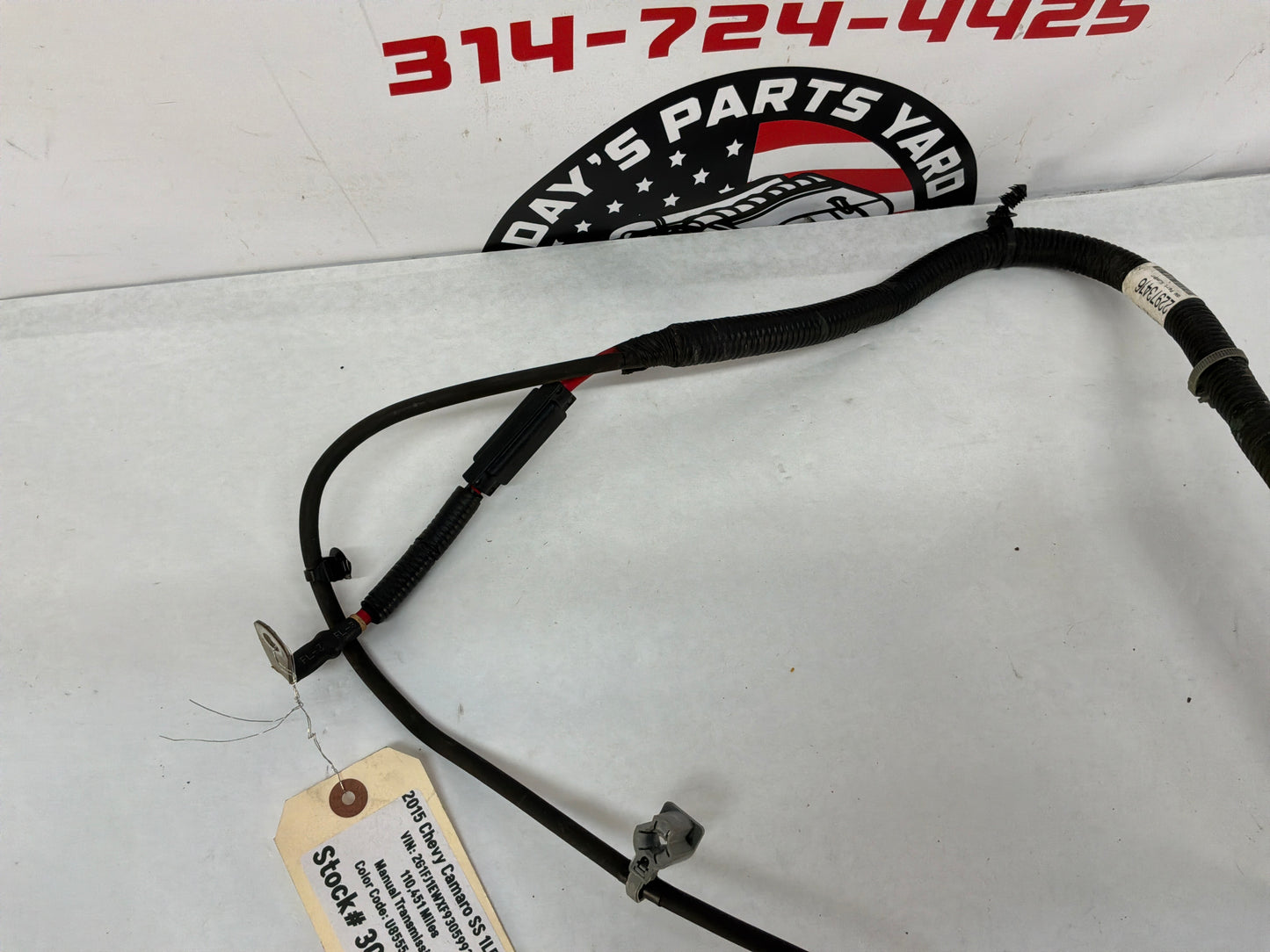 2015 Chevy Camaro SS 1LE Electric Power Steering Positive Negative Battery Wire Harness OEM