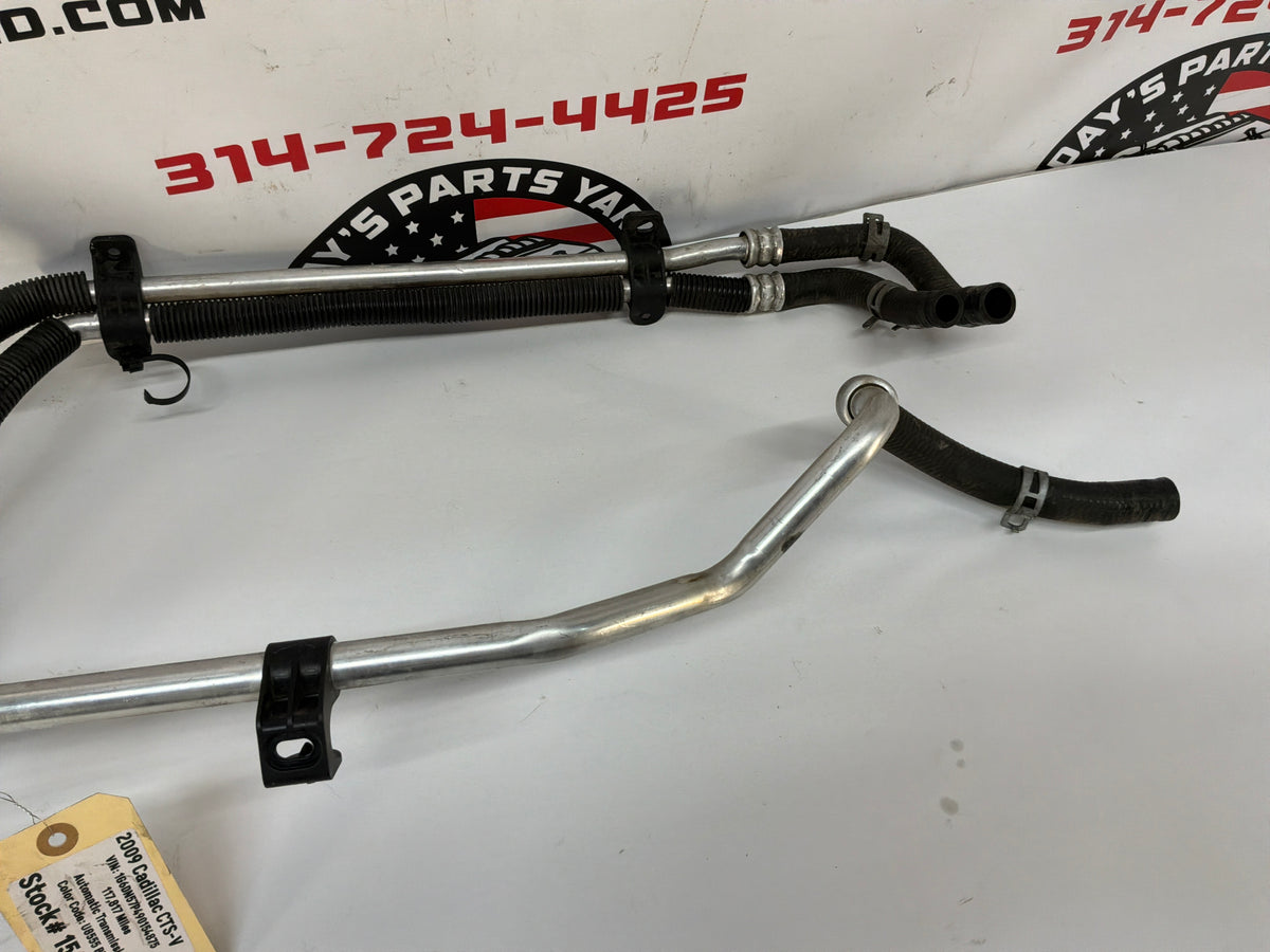 2009 Cadillac CTS-V Sedan Heater Core Coolant Lines Hoses Tubes Pipes OEM
