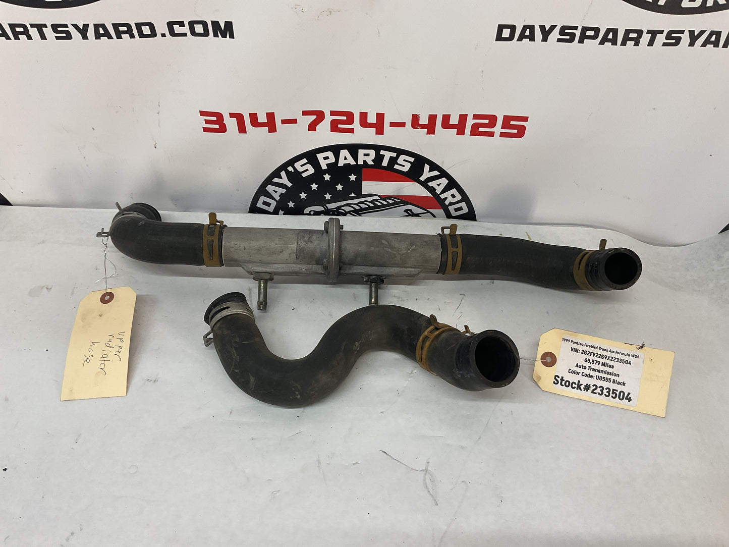 1999 Pontiac Firebird Trans Am Formula WS6 Upper and Lower Radiator Coolant Hoses OEM