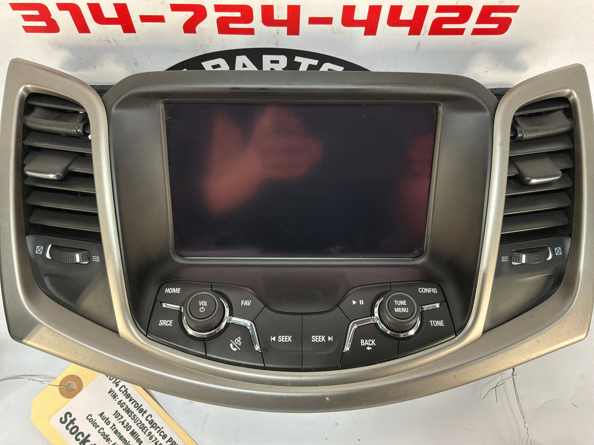 2014 Chevy Caprice PPV Navigation Display Radio CD Player Face Plate Screen Receiver OEM