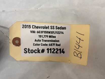 2015 Chevy SS Sedan HVAC Heat & A/C Controls Unit Panel Buttons OEM