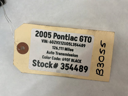 2005 Pontiac GTO LH Driver Console Dash Trim Extension Panel OEM