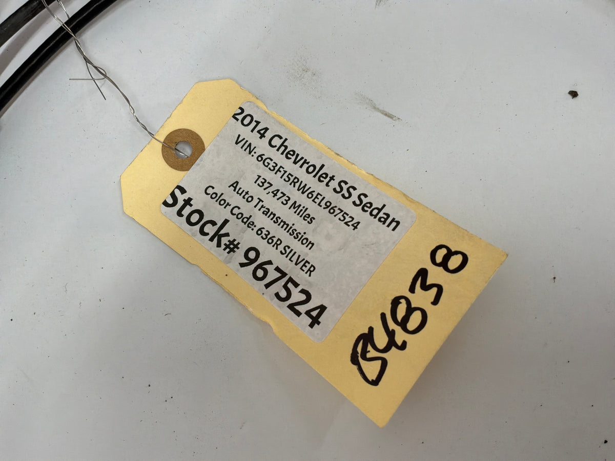 2014 Chevy SS Sedan Hood Latch Release Cable w/ Handle OEM