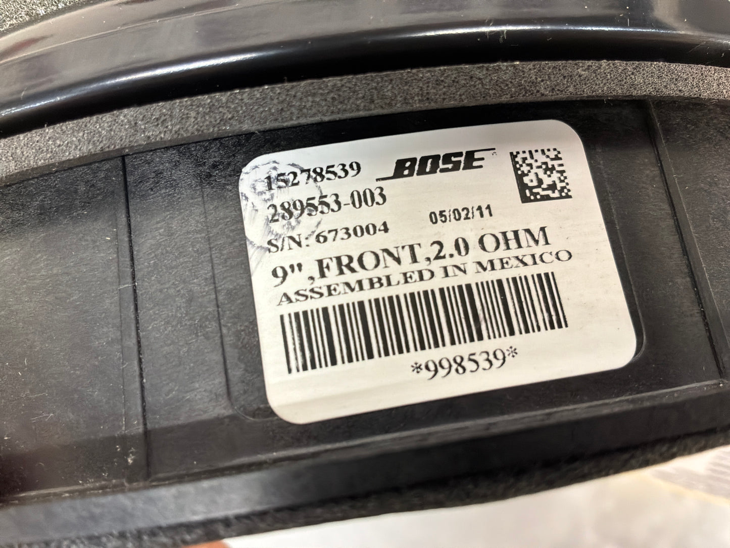 2011 Cadillac CTS-V Coupe RH & LH Door Bose Radio Speakers OEM
