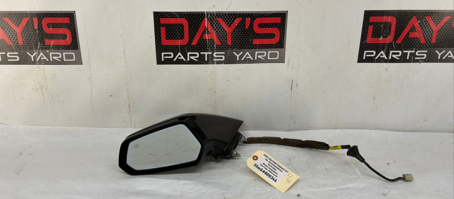 2014 Chevy Camaro ZL1 LH Driver Exterior Outside Mirror Black OEM