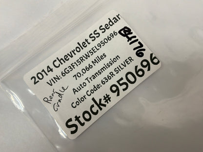 2014 Chevy SS Sedan Rear Cradle Rubber Isolators Set OEM